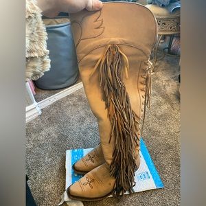Leather handmade cowboy boots